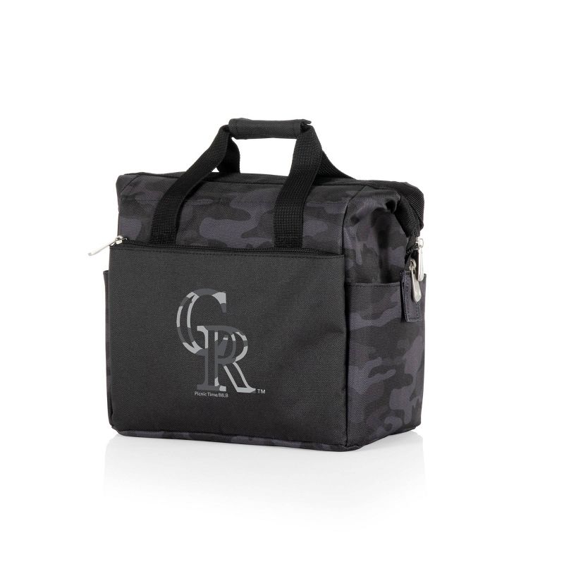 MLB Colorado Rockies On The Go Soft Lunch Bag Cooler - Black Camo, 2 of 5