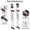 Yescom 50"-64" Drywall Stilts Adjustable Aluminum Painting Tool Sheetrock Lift with Leg Pads Protection for Construction Taping Silver YES0487 - 4 of 4
