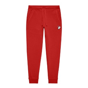 Dalix Heartly Ghost Embroidery Jogger Midweight Fleece Sweatpants Soft Lounge Pant Drawstring Waistband Pockets Womens - 1 of 4
