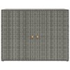 vidaXL Durable Gray Garden Storage Cabinet - Weather-Resistant Poly Rattan Material - Compact and Spacious with Easy Assembly - 4 of 4