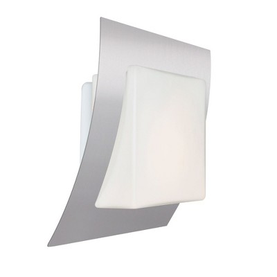 Besa Lighting Axis 10 1 - Light Wall Light in  Silver