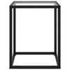 vidaXL Coffee Table Black Tempered Glass 15.7 x 15.7 x 19.7 in Modern - 4 of 4