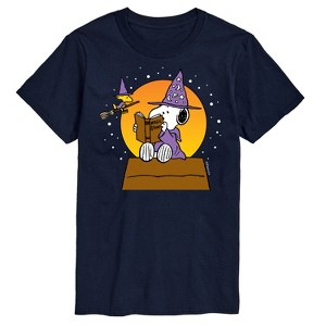 Men's - Peanuts - Sorcerer Snoopy Woodstock Short Sleeve Graphic T-Shirt - 1 of 4