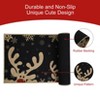 Machine Washable Christmas Holiday Decorative Area Rug Soft Indoor Non Slip Festive Welcome Doormat for Kitchen Bedroom - 3 of 4