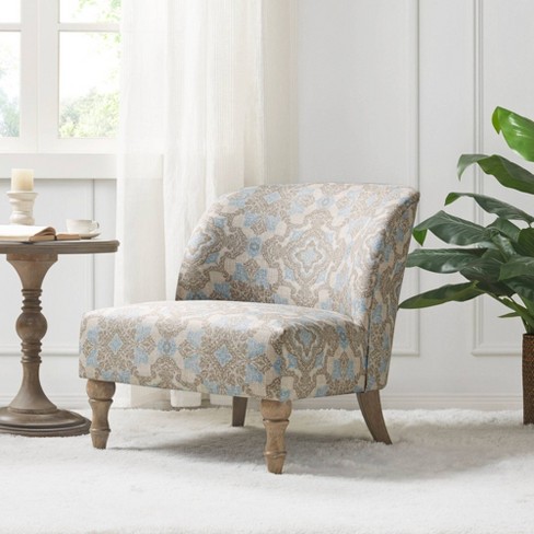 Maribelle Accent Chair Beige/blue - Martha Stewart : Target