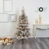 Nearly Natural 7-ft Flocked West Virginia Spruce Artificial Christmas Tree with 400 Clear Lights and 1468 Bendable Branches - 4 of 4
