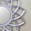 Northlight Set of 3 Matte Silver Arched Floral Mirrors Wall Decor 10" - image 3 of 4