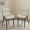 Dining Chairs Set of 4 - PU Leather Seats with High Resilience Sponge, Comfortable Comedor Sillas for Kitchen & Country Home - 2 of 4