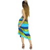 LA LEELA Women's Bikini Sarong Swimwear Cover up Skirt Bathing suit Summer Wraps Swimsuit Beach Wrap for Women One Size Green, Tie Dye Design - 2 of 4