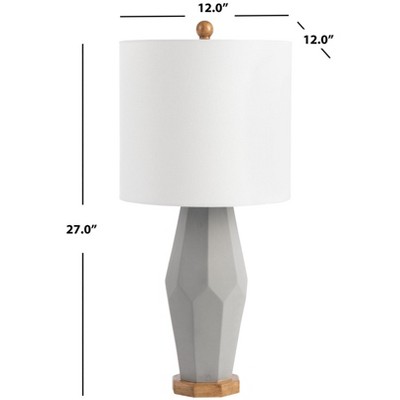 Arcadia 27" Adjustable Arc Table Lamps in White and Grey, Set of 2