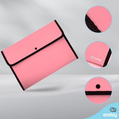 Enday Pink Expandable A4 Plastic Document Holder