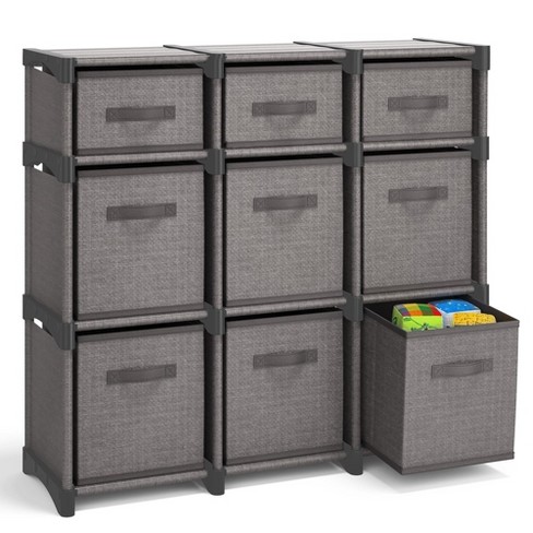 6 Foldable Cube orders Storage Bins NEW (Shelf shelves organizing organizer) gray grey