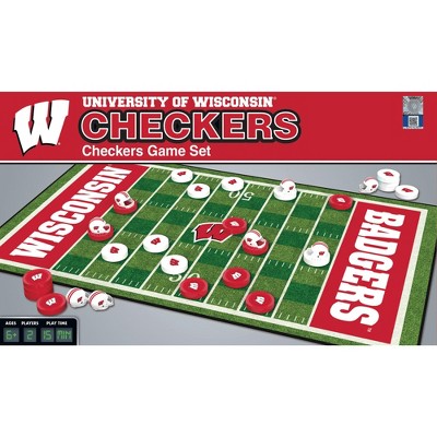 MasterPieces NCAA Wisconsin Checkers Board Game