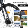 RISOKEYS City Commuting Road Bicycle 700C Tires,16 Speeds, Aluminum Alloy Frame Disc Brake Bike,City Commuting Road Bicycle for Men Women, - 2 of 4