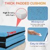 FDW Yoga Arts Mat Gymnastics Mat Wrestling Mat Tumbling Mat Gym Mat Folding Gymnastic Mat Thick PU Leather Exercise Mat for Tumbling Stretching - 4 of 4