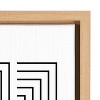 Kate and Laurel Sylvie Corners Framed Canvas by Apricot and Birch, 28x38, Natural - 3 of 4