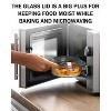 Itopfox Clear Round Glass Casserole with Lid, Microwave & Oven Safe Bakeware, Freezer & Dishwasher Friendly, Easy Grab Baking Dish - 4 of 4