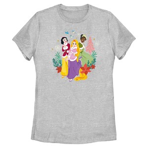 Womens Disney Christmas Enchanted Trio T Shirt - 1 of 4