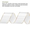 Unique Bargains Double Face Wide Satin Ribbon with Gold Edges for Wedding Bouquet - 3 of 4