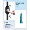 7.5ft Patio Umbrella, Table Umbrella Outdoor Patio with Crank Lift & Push Button Tilt, 6 Sturdy Ribs for Yard, Deck, Pool - 3 of 3