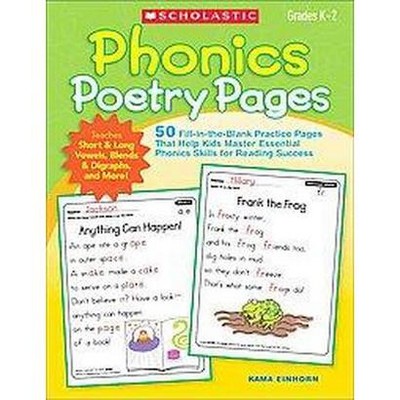 Phonics Poetry Pages - by  Kama Einhorn (Paperback)