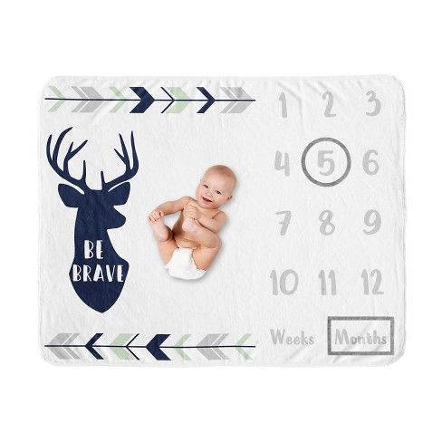 Target baby month discount blanket