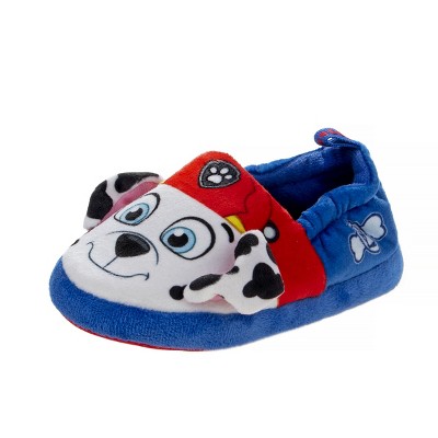 Nickelodeon PAW Patrol Boys Slippers - Plush Non-Slip Comfy Fluffy Lightweight Warm Comfort Soft Aline Indoor House Slippers (Toddler)