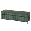 CAVINAS 49.21" Velvet Storage Ottoman Bench,Bed Bench with Hidden Storage Compartment,Multipurpose Footstool for Living Room,Entryway - 2 of 4