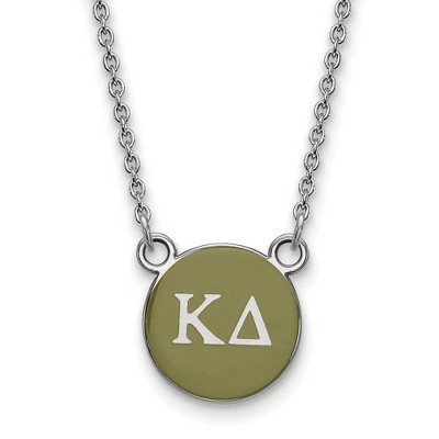 Black Bow Jewelry Sterling Silver Kappa Delta Greek Life Necklace 18 Inch