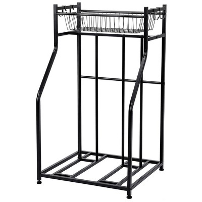 birdrock home 3 bike stand rack with storage