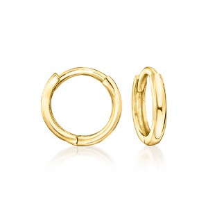 Pure Collection by Ross-Simons Italian 14kt Yellow Gold Charm-Compatible Huggie Hoop Earrings - 1 of 4