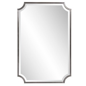 Howard Elliott 36"x24" Hastings Stainless Steel Framed Shield Mirror - 1 of 4