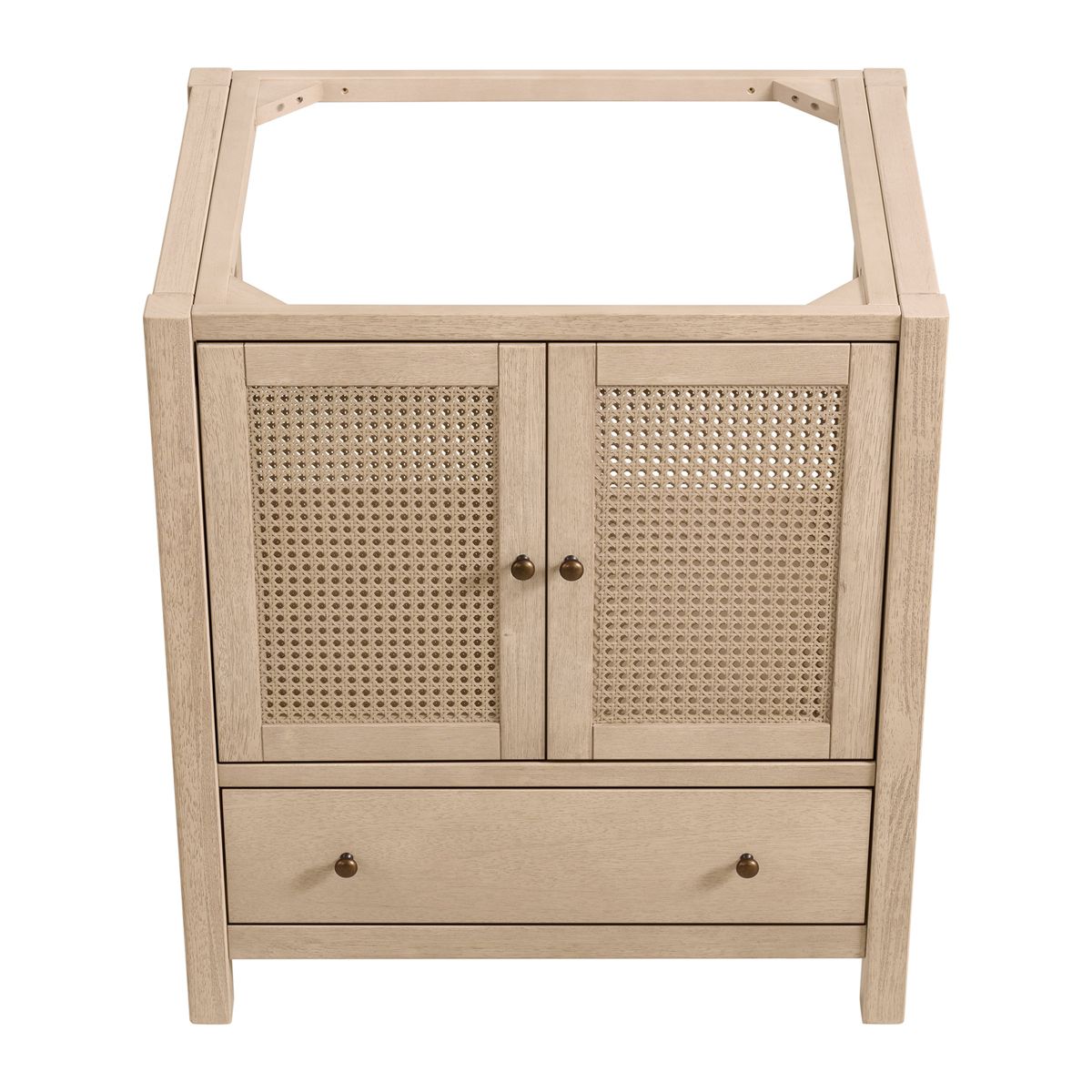 Alaterre Furniture Lucca Bathroom Vanity - Freestanding Cabinet Without Top - thumbnail 5