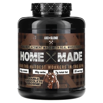 Axe & Sledge Supplements Home Made, Meal Replacement, Double Chocolate Brownie, 6.5 lbs (2,950 g)