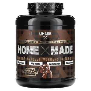 Axe & Sledge Supplements Home Made, Meal Replacement, Double Chocolate Brownie, 6.5 lbs (2,950 g) - 1 of 2