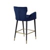 Meridian Furniture,Luxe Navy Velvet Stool, Set of 2 - 2 of 4