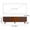 LOVSON Mid-Century Modern TV Stand, 70.9” Walnut Entertainment Center with 2 storage cabinets,2 drawers,Living Room Bedroom Media Console - 3 of 4