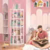 Aheaplus Rotating Bookshelf, 4-tier Corner Bookshelf - 4 of 4