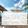 PexFix 72 in. x 47 in. Outdoor Privacy Rectangle Screen Galvanized Steel Panel Divider in White - 2 of 4