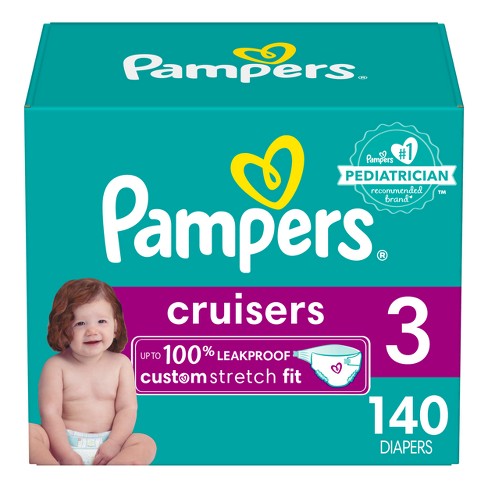 Tandheelkundig Winkelcentrum De waarheid vertellen Pampers Cruisers Diapers Enormous Pack - Size 3 - 140ct : Target