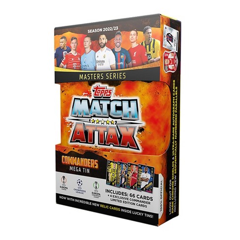 : Topps Match Attax 101 - Soccer Cards, The Road to UEFA Nations  League Finals - Mega Tin (Silver Warrior) 56 Cards + 4 Limited Editions :  Sports & Outdoors