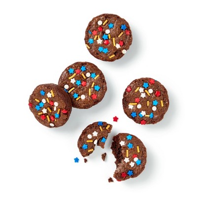 Patriotic Red, White & Blue Sprinkle Brownie Bites - 10.9oz - Favorite Day™