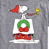 Men's - Peanuts - Snoopy & Woodstock House Sleigh Short Sleeve Graphic T-Shirt - 2 of 4