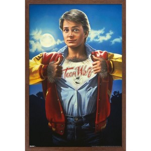 Trends International Teen Wolf (1985) - One Sheet Framed Wall Poster Prints - 1 of 4