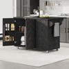 Kitchen Island Cart with Drop Leaf, 51.2" Rolling Storage Island Cart on Wheels, Kitchen Island Cart with Storage Rack for Kitchen Dining Room - 2 of 4