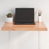 vidaXL Table Top, Light Brown 23.6"x19.7"x(0.8"-1.6") Treated Solid Wood Live Edge - 2 of 4