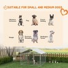 Skyzone Outdoor Dog Kennel for Small/Medium Dogs - 6.6'x6.6'x4.9' Silver, Waterproof UV-Resistant - 4 of 4