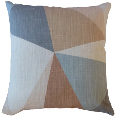 Colorblock Square Throw Pillow Khaki - Pillow Collection