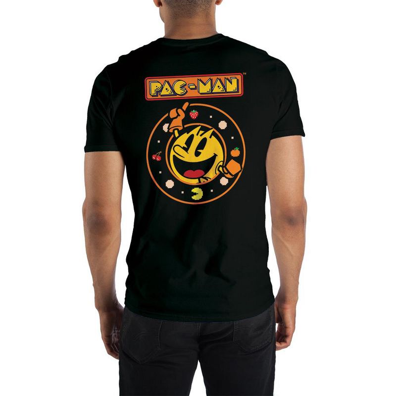 Pac-Man Retro Video Game Mens Graphic Tee, 2 of 3