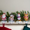 Northlight Set of 4 Santa, Snowman, Penguin and Reindeer Christmas Stocking Holders 5.75" - 2 of 4